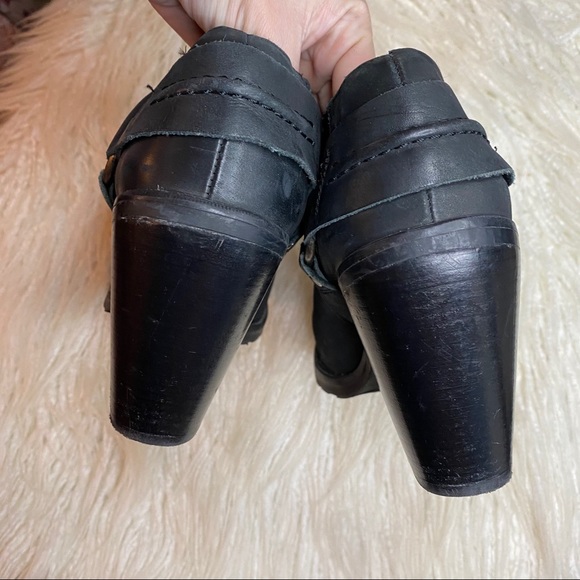 SIXTYSEVEN black square toe heeled ankle boots - Picture 6 of 10